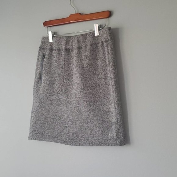 Woolrich Gray Fleece Pull On Mini Skirt Small - Picture 3 of 6